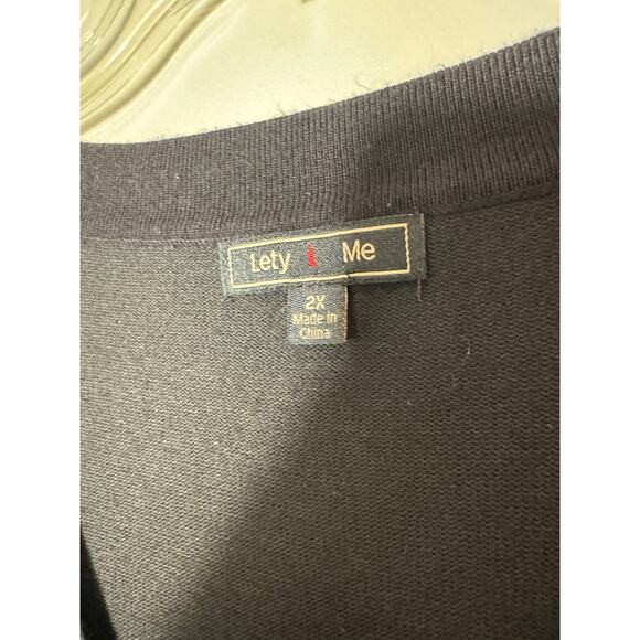 Lety & Me StitchFix Black Sweater Size 2X - Picture 4 of 4